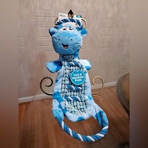 - - Outward Hound Cow  Ropiez Dog Toy With Squeaker 20”.